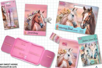 My Sweet Horse Accesorii de scris 1 buc./1 set