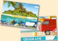 Caiet geografie 24 file, capsat, 1 buc.