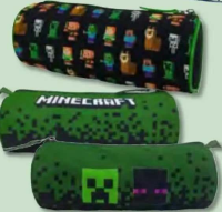 Minecraft Penar tubular, 8 x 22 x 8 cm, 1 buc.