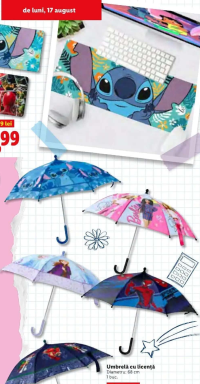 Umbrelă cu licență diametru 68cm 1buc