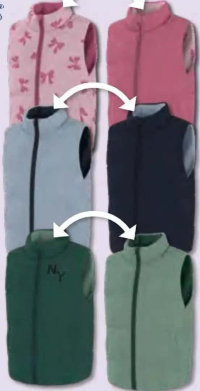 LUPILU Vestă Lightweight, două fețe, mărimi 98-128, 1 buc.