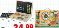 Lupilu Laptop / Ceas din lemn 84 / 14 piese 1 buc.