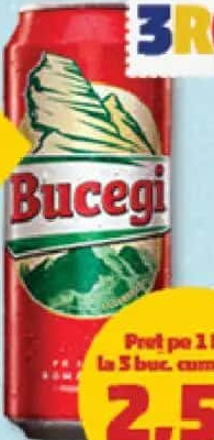 Bucegi Bere blondă 4.6% alcool 500ml