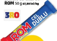 ROM Cel Dublu baton cu cremă de rom 50g