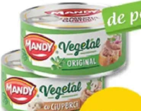 Mandy Pastă vegetală original/ciuperci 120g