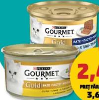 Purina Gourmet Gold Hrană umedă pisici pui/ton 85g