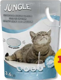 Jungle Așternut pisici silicat alb 3.6l