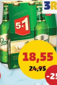 Staropramen Bere blondă 5% alcool 6x330ml