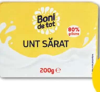 Boni de tot Unt sărat 80% grăsime 200g