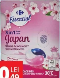 Carrefour Essential Detergent capsule 3 în 1, 20 buc.