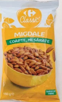 Carrefour Classic Migdale coapte, fără sare 150 g