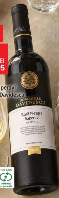 Domeniile Davidescu Vin Rară Neagră & Saperavi 0.75L