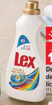 Lex detergent de rufe lichid Color & Fiber Protect 1.1L, 20 spălări