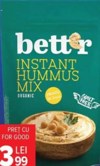 Bettr Mix pentru hummus instant organic 50g