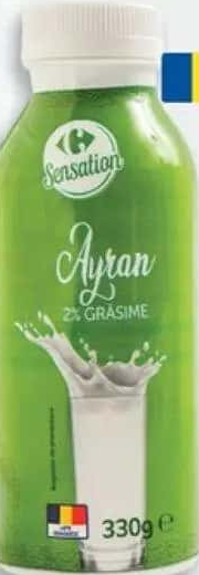Carrefour Sensation Ayran 2% grăsime 330g