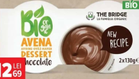 EverBio Desert Bio din ovăz și cacao/vanilie 2 x 130g