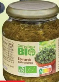 Carrefour Bio Spanac frunze 370ml