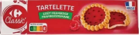 Carrefour Classic Biscuiți rotunzi, cu zmeură 150 g