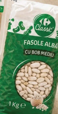 Carrefour Classic Fasole bob mediu 1kg