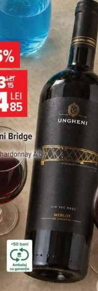 Ungheni Vin Ungheni Bridge Merlot/Chardonnay Alb 0.75L