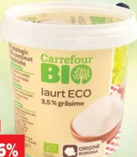 Carrefour Iaurt Ecologic 3.5% grăsime 900g
