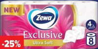 Zewa Exclusive Ultra Soft hârtie igienică, 4 straturi, 8 role