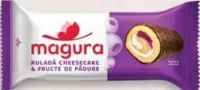 Măgura Ruladă cu cheesecake și fructe de pădure/iaurt și smântână 35g