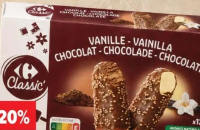 Carrefour Classic Înghețată cu vanilie și ciocolată 12x60ml
