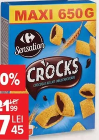 Carrefour Sensation Pernuțe cu cremă de ciocolată 650 g