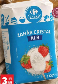 Carrefour Classic Zahăr alb 1 kg