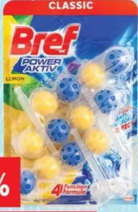 Odorizant vas toaletă Bref Power Aktiv 4 x 50 g