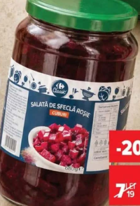 Carrefour Classic Salată de sfeclă roșie cuburi 680g