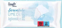 Simple Choice Șervețele umede pentru incontinență adulți, 72 buc.