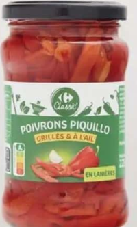 Carrefour Classic Ardei căpia, fâșii 290g