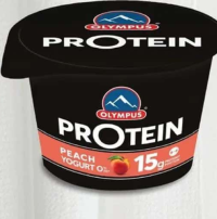 Olympus Protein iaurt proteic cu bucăți de piersici/afine 180g