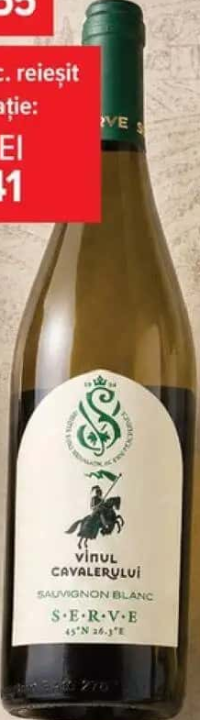 Vinul Cavalerului 0.75L Sauvignon Blanc/Chardonnay/Riesling