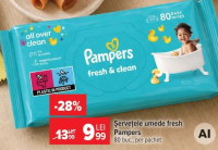 Pampers Șervețele umede fresh 80buc.