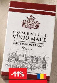 Domeniile Vinju Mare Sauvignon Blanc 2L Bag-in-Box