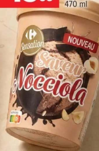 Carrefour Sensation Înghețată cu ciocolată și alune 470 ml