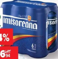 Timișoreana Bere 6 x 0.5L, per pachet