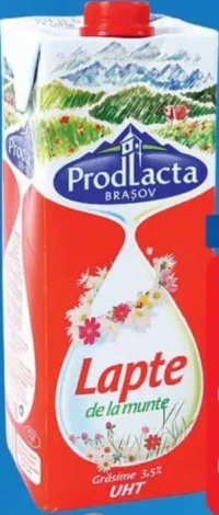 ProdLacta Lapte UHT 3.5% grăsime 1L