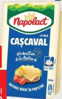 Napolact Cașcaval felii 240g