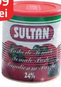 Sultan Pastă de tomate 800 g, concentrație 24%