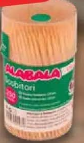 ALABALA Scobitori în tub de plastic 250 buc/set