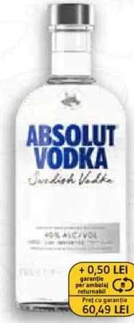 Vodka ABSOLUT Blue 0.7 L 40% alcool 1 buc