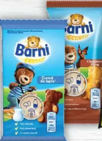 Barni Prăjitură cu lapte/cu cremă de ciocolată 30g