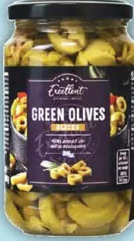 Excellent Felii de măsline verzi 190g
