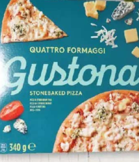 Gustona Pizza Quattro Formaggi 340g