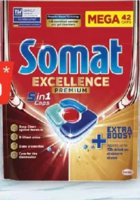 Somat Detergent pentru mașina de vase, 42 caps.