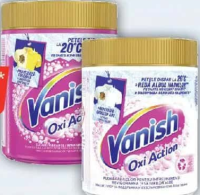 Vanish Pudră pentru îndepărtarea petelor, pentru haine colorate/fără clor pentru țesături albe, 470g